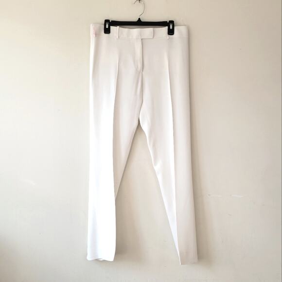 TOM FORD Women's straight-leg Tailored Trousers Ivory Viscose size 44 size 8 - Picture 1 of 13